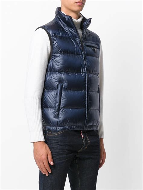 prada gilet blu sgh384s1811c4g|prada gilet vest.